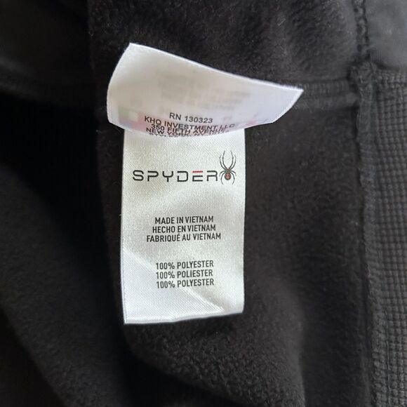 Spyder Men’s Black Red Half Zip Pullover Jacket Fleece Lined Size M - Picture 5 of 6